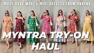 MUST-HAVE COTTON DRESSES UNDER ₹1500 | MYNTRA HAUL & TRY-ON