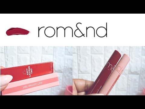 Viral rom&nd LIP TINTS | Review | Swatches #viral #kbeautry #getbeautiful