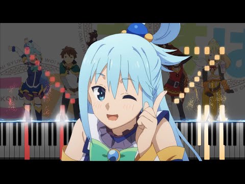 Tomorrow - KonoSuba「この素晴らしい世界に祝福を！ 2期」Season 2 OP (Piano Synthesia)