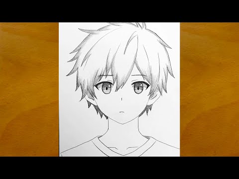 How to Draw an Anime Boy Step by Step || Easy Anime Sketch