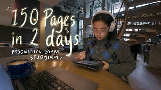 STUDY VLOG | productive 7am days, cafe exam studying, skincare routine, week in life