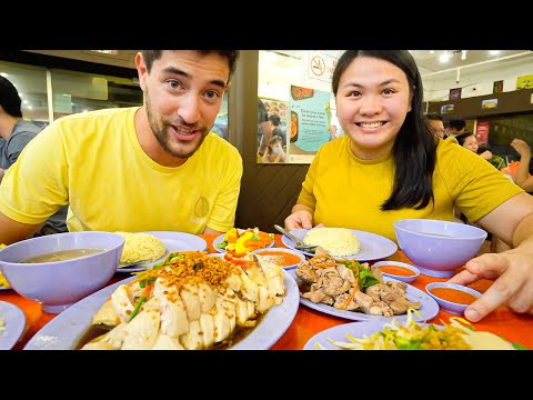 22 Singapore STREET FOOD Hawkers 🇸🇬 INDIAN Appam, CHINESE Chicken Rice & MALAY Laksa!