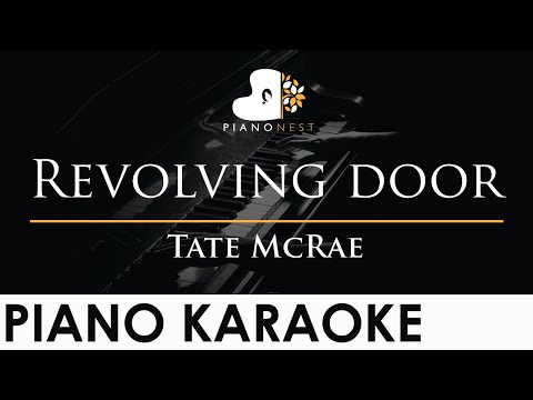 Tate McRae - Revolving door - Piano Karaoke Instrumental Cover with Lyrics