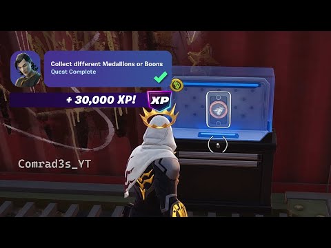 How to EASILY Collect different Medallions or Boons Fortnite