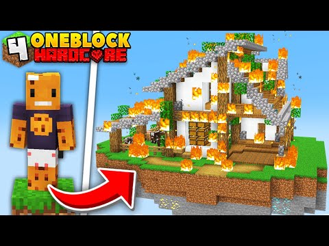 I Lost Everything on ONE BLOCK in Minecraft Hardcore