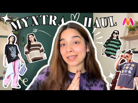 Myntra T shirts Haul 👕 || EOR Sale 50%-90% OFF 😱 || Tanisha Madhok #myntrafinds #myntrahaul #myntra