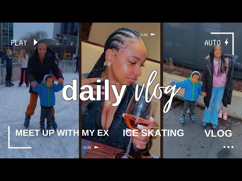 Rekindling Love?? Meet up with my Ex & Ice Skating for Daughter’s Birthday Vlog