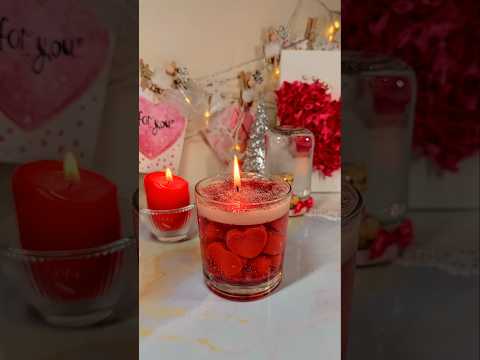 Transparent Candle without Gel Wax ❤️ #shorts #craft #creative #satisfying #candle #diy #love #art