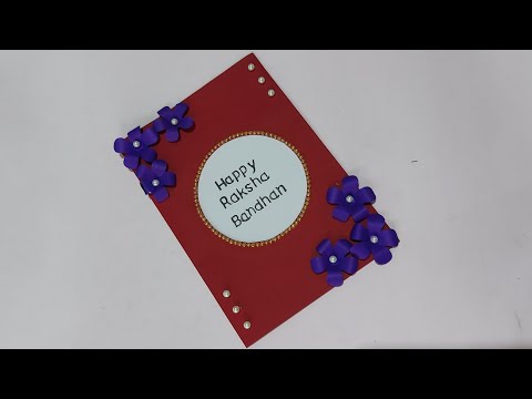 Happy Raksha Bandhan card making ideas / DIY Raksha Bandhan getting card 🥰