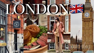 【 London vlog🇬🇧 】 待望のイギリスへ！ロンドンのお洒落なお店を巡る旅💐 人気のアフタヌーンティー 、ヴィンテージショップ、老舗デパート、クリスマス 、6泊8日のイギリス旅行| moln