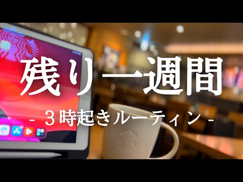 ベトナム赴任まであと一週間。３時起き社会人の朝活ルーティン【study vlog】