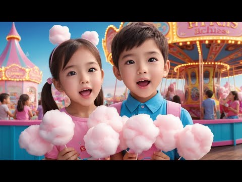 Cotton Candy, Cotton Candy, Sweet and Light Rhyme Song for Kids | Educational Kids Songs