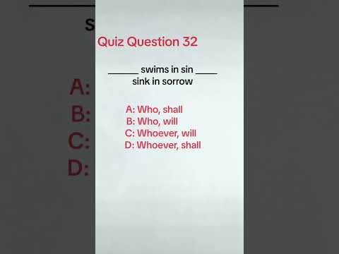 Quiz Question 32 #englishgrammar #englishquizchannel #grammarbasic