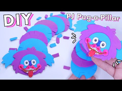 DIY Poppy Playtime PJ Toy 🐛 How to make PJ Pug a Pillar Toy (Poppy Playtime Chapter 2)