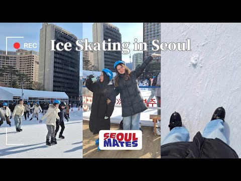 Ice Skating for 1$ in Seoul | 베트남소녀의 첫 아이스 스케이팅! 서울에서 1,000원으로 즐겼어요!