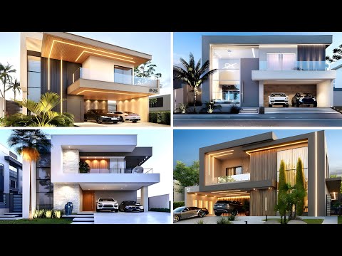 +50 MODERN DOUBLE STOREY HOME DESIGNS 2025 - FRONT ELEVATION DESIGN FOR HOME 2025 - HOUSE DESIGNS