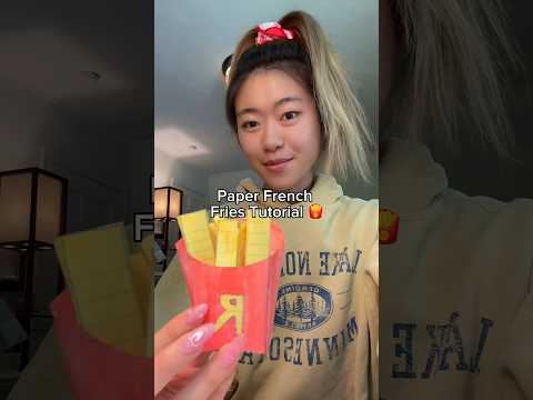 Paper French Fries Tutorial 🍟