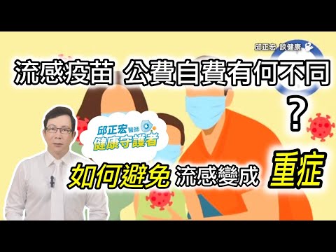 流感疫苗公費自費有何不同？如何避免流感變成重症？How can you prevent the flu from becoming severe?【邱正宏談健康】@GrandHealth