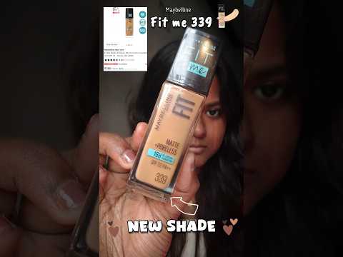 NEW SHADE 339 ✨🤎 maybelline fit me foundation  | 339 vs 340 maybelline fit me dark shade comparison