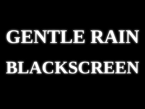 Rain Sounds without Thunderstorms to Fall Asleep, Meditate, Study & Relaxation [BLACK SCREEN]