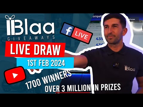 BLAA GIVEAWAYS | LIVE DRAW | 1st February 2024