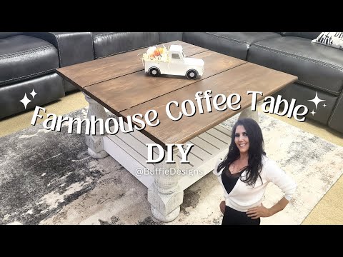 FARMHOUSE COFFEE TABLE DIY