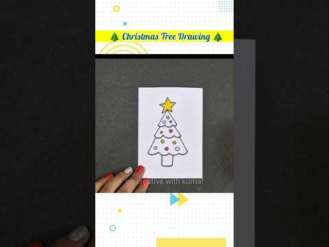 Easy Christmas tree Drawing 🎄🎅 #christmastree #drawing #shorts #merrychristmas #short #youtubeshorts