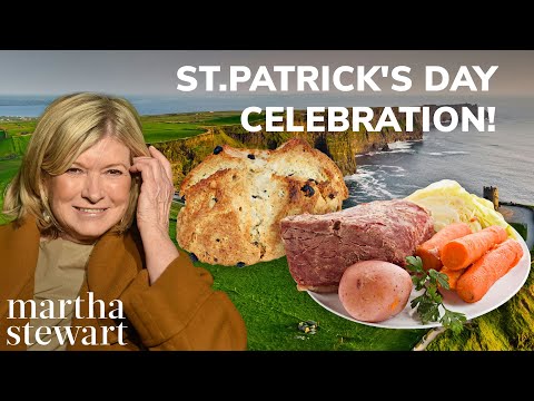 Martha’s St. Patrick's Day Celebration | Corned Beef, Barley Stew, Soda Bread, and Smashed Potatoes