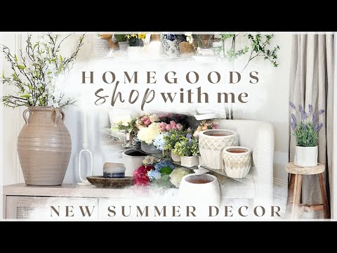 NEW DECOR AT HOMEGOODS / summer 2024 home decor shop with me / tjmaxx + homegoods