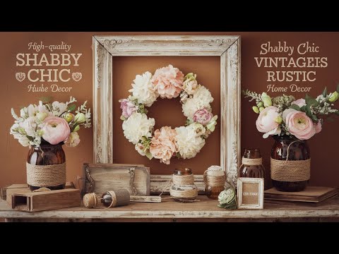 Thrifty Charm Decor Shabby Chic Vintage Rustic Home and Wall Hangings Decor Idea in budget for you