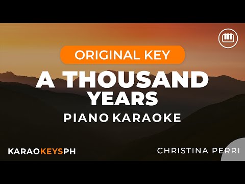 A Thousand Years - Christina Perri (Piano Karaoke)