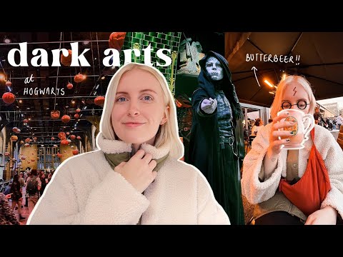 we spent halloween at hogwarts! dark arts at the harry potter warner bros studio tour london vlog