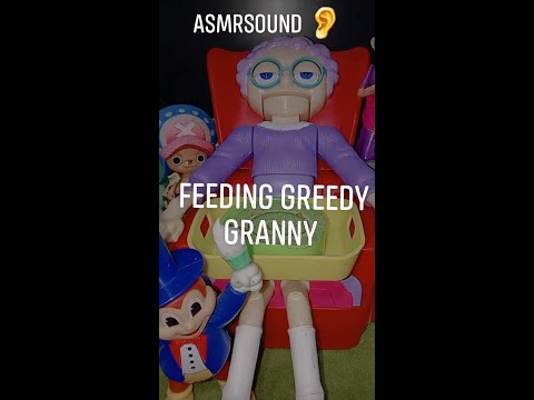 Feeding greedy granny  / ASMR / TRENDING / Satisfying