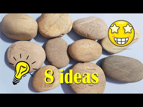 8 COOL Crafts made from Rocks, Pebbles & Stones | Pebble Crafts | @CraftStack