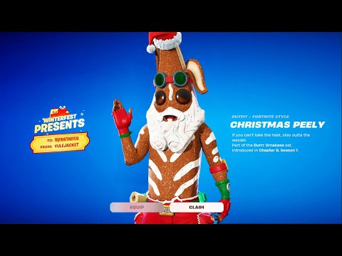 I added Christmas GINGER Peely in Fortnite