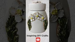 DIY Vintage Nutella Jar Makeover: From Trash to Chic  #vintagedecor  #CreativeIdeas #shorts #artediy