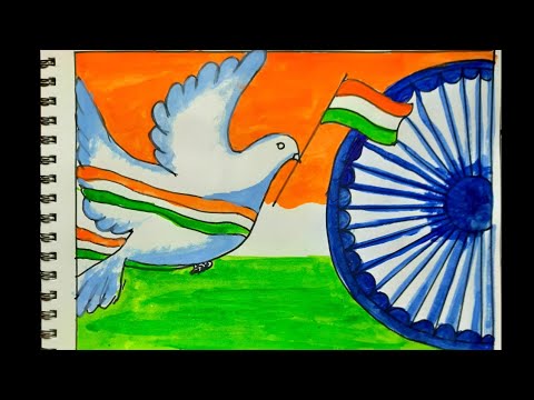 Independence Day Drawing easy steps 🇮🇳|drawing for beginners |independence Day🇮🇳|