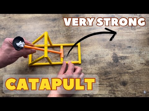 DIY PAPER CATAPULT EASY TUTORIAL | ORIGAMI CATAPULT SHOOTING FAR | WEAPON PAPER CRAFT FOLDING ART