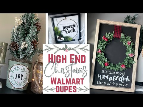 Walmart CHRISTMAS Dupes!!  | High End Christmas DIYs