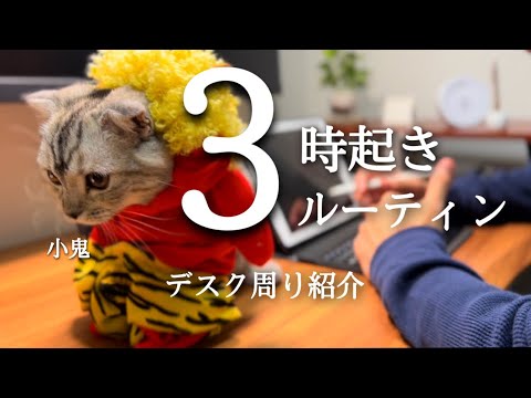 【３時起きルーティン #134】朝活社会人の筋トレと勉強の記録【節分】