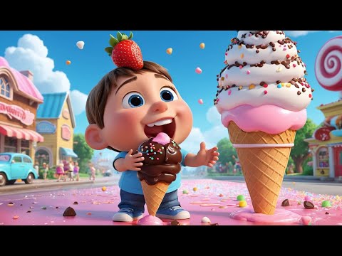 The Ice Cream Bridge Melts Away Rhyme Song | Popular Nursery Rhyme & Lyrics | Educational Kids Songs