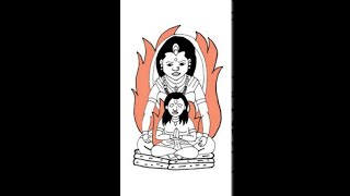 Holika Dahan Drawing | How To Draw Holika | Holika Drawing | Holi Drawing | Holika | #Shorts