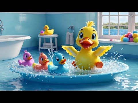 Splish, Splash, A Rainbow Bath | Fun Nursery Rhyme for Kids | Sing-Along Song