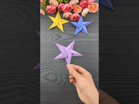 ⭐Origami Stars ⭐ #diy #papercrafts #shorts