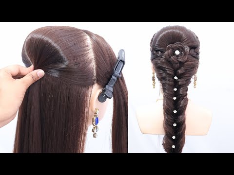 Amazing Long ponytail hairstyle for wedding & party | new hairstyle for girls|trendy hairstyle| hair