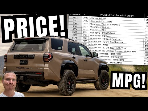 26 MPG!? *Official* 2025 Toyota 4Runner Pricing Guide, Specs, & MORE