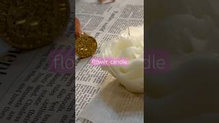 flower candle 白いバラ制作動画#キャンドル#flower #ハンドメイド