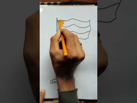 🇮🇳Indian Flag drawing 🇮🇳 #shorts #youtubeshorts  #drawing shorts