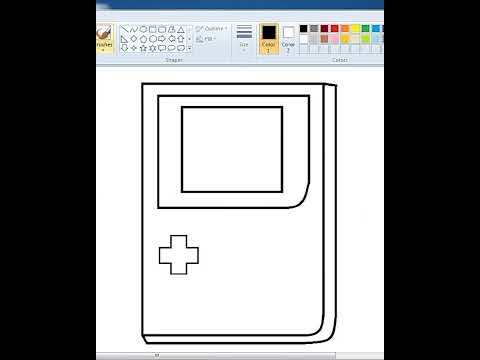 Video Game Console Drawing in Ms Paint| #mspaint #drawingforkids #drawingincomputer #gameconsole