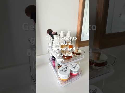 Bathroom Vanity Organization | Storage Tips | Tiered Tray Drawers | Makeup Storage